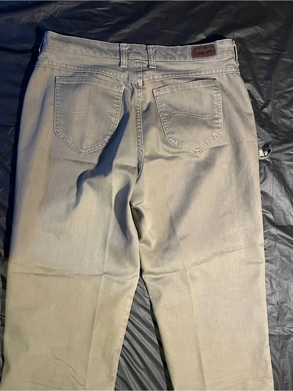 Lee Mens Straight Leg Jeans Grey Tint Medium Wash 12M